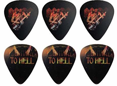 Perri's Leathers Perri's Leathers Ltd. - Kostki do gitary ruchowej - AC/DC - 'Highway to Hell' - Oficjalny produkt licencjonowany - 6 sztuk - Wyprodukowano w Kanadzie. LPM-ACDC1