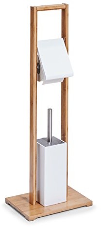Zeller 18636 komplet do WC, Bamboo/MDF, biały 18636