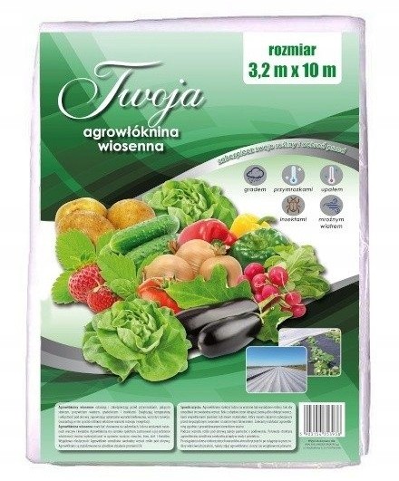 Agrowłóknina Biała Wiosenna Do Okrycia 3,2 x 10 m