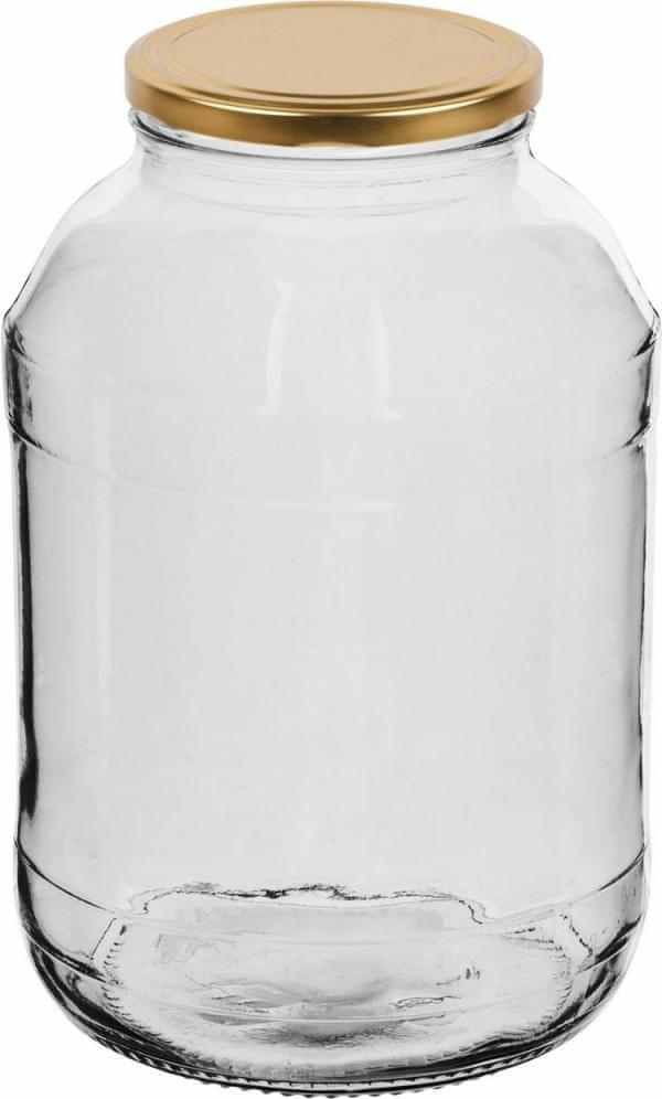 Browin Słoik 2 l z kolorową zakrętką TWIST 82 mm 6 szt