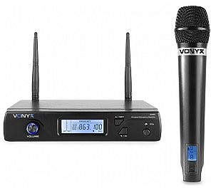 Vonyx Zestaw mikrofonowy bezprzewodowy UHF Vonyx WM61 179.260