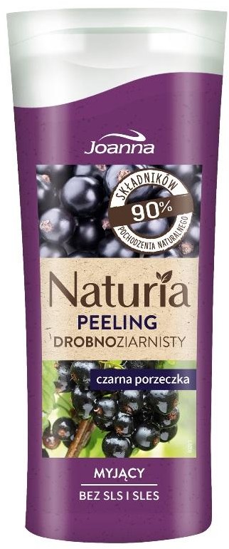 Joanna Naturia drobnoziarnisty myjący peeling do ciała Czarna Porzeczka 100g