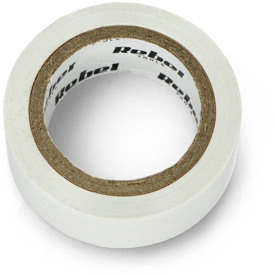 Rebel Taśma izolacyjna Rebel 0,13x19mm biała LEC-18702