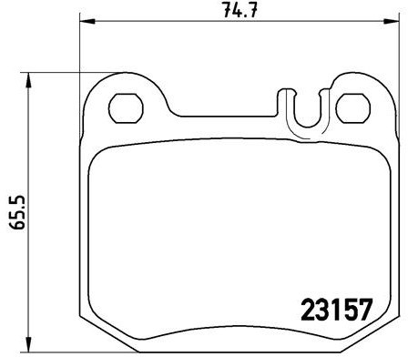 BREMBO Zestaw klocków hamulcowych, hamulce tarczowe P 50 043
