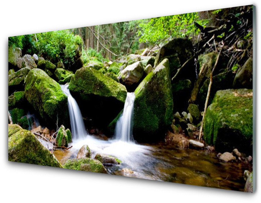 Tulup.pl Panel Kuchenny Wodospad Skały Natura 100x50cm