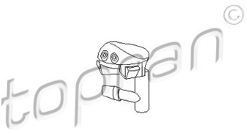 TOPRAN Dysza płynu spryskiwacza, spryskiwacz szyby czołowej 202 406