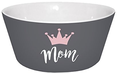 infinite by GEDA LABELS Infinite by GEDA LABELS 12722 miska na musli 'Mom' porcelanowa miseczka, porcelana, szary, 13,5 x 13,5 x 6 cm 12722