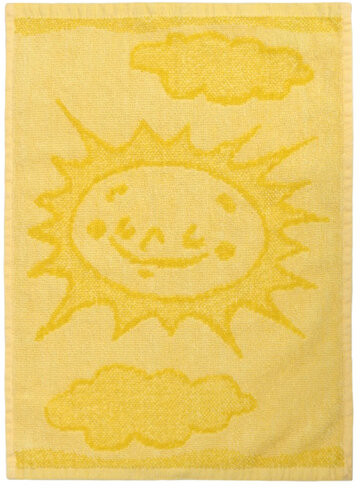 Ręcznik dziecięcy Sun yellow, 30 x 50 cm