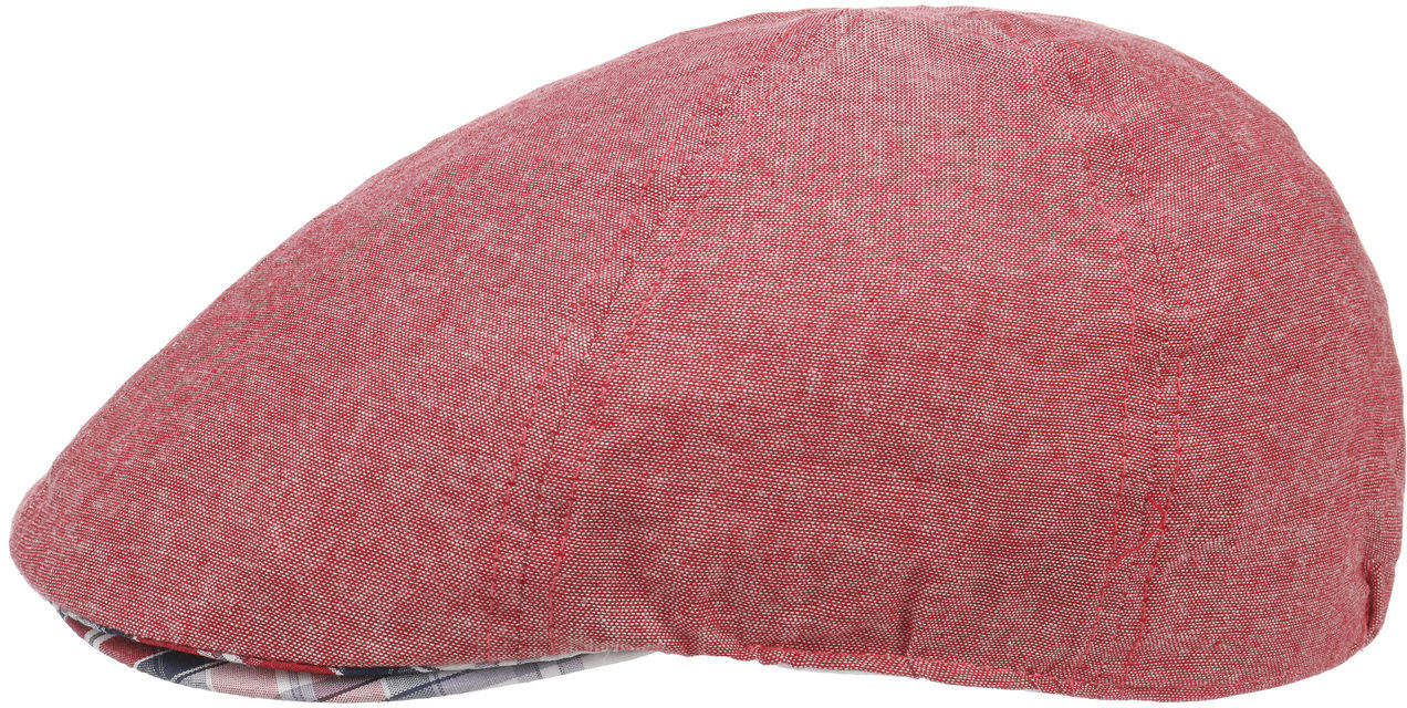 Płaski Kaszkiet dla Dzieci Check Visor by Lipodo, czerwony, 54 cm