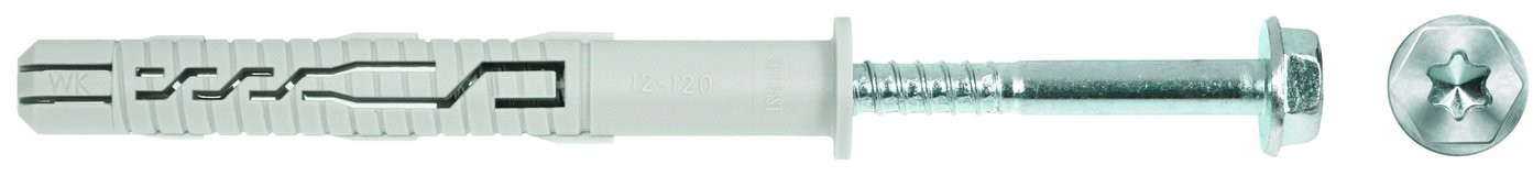 WKRĘT-MET Kołek ramowy z łbem 6-kątnym i gniazdem torx 12 mm x 120 mm