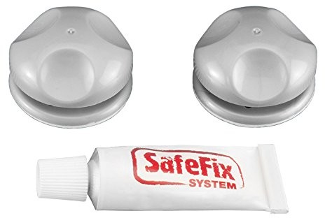 Metaltex 404800039 Viva zestaw 2 sztuk haczyków samoprzylepnych Safe Fix 404800