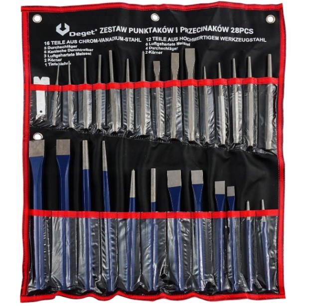 Przecinaki Punktaki Wybijaki Zestaw 28 elem. Deget