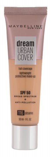 Maybelline Dream Urban Cover SPF50 podkład 30 ml dla kobiet 116 Sesame