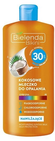 Bielenda Professional, mleczko do opalania kokosowe, SPF30, 200ml