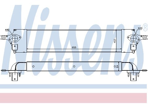 NISSENS Chłodnica powietrza doładowującego 96582