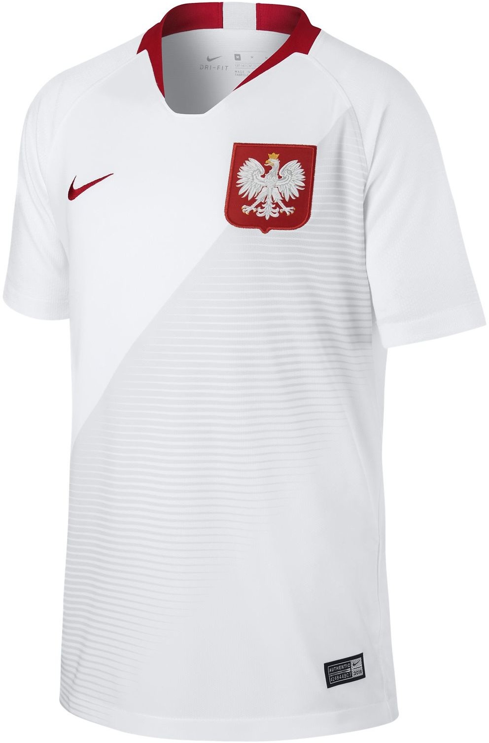 Nike Koszulka 2018 Poland Stadium Home Jr 894015 894015 (894015-100)