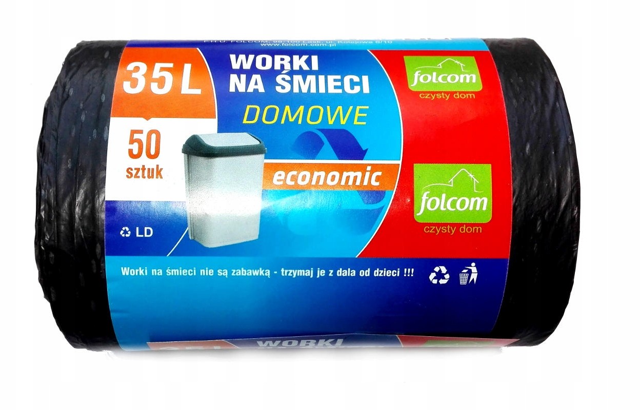 Worki Na Śmieci Odpady 35 L 50 Szt Mocne LD