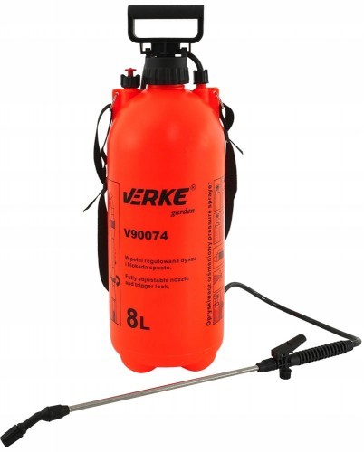 VERKE OPRYSKIWACZ RĘCZNY SPRYSKIWACZ CIŚNIENIOWY 8L VERKE GARDEN V90074