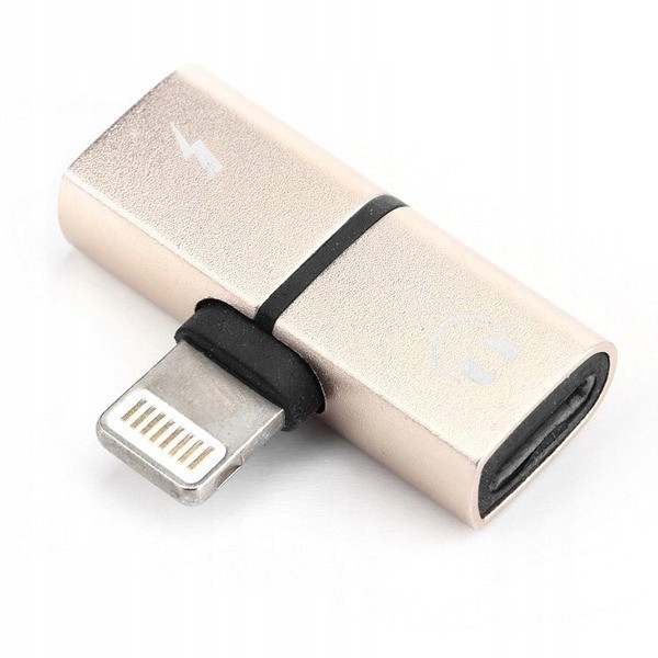 Adapter Lightning - Słuchawki + Ładowanie Iphone