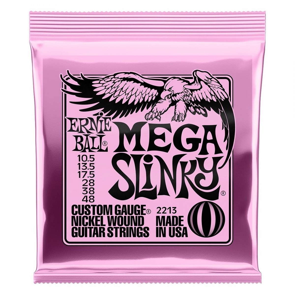 Ernie Ball Struny gitarowe Mega Slinky niklowe owinięte - 10,5-48 P02213