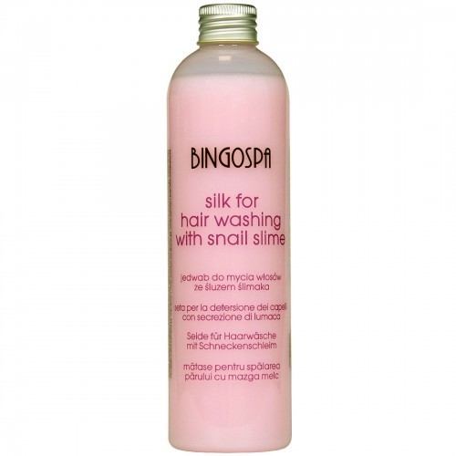 BingoSpa Jedwab do mycia włosów ze śluzem ślimaka - Shampoo With Silk Proteins
