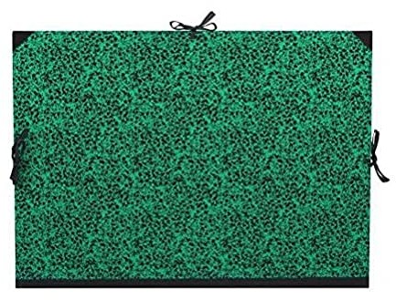 Lefranc & Bourgeois Lefranc Bourgeois 510001 teczka na rysunki/szkicownik Annonay z zapięciem na taśmę i wzmocnionymi narożnikami na dokumenty, rysunki w kolorze zielonym/czarnym  92 x 65 cm 510001