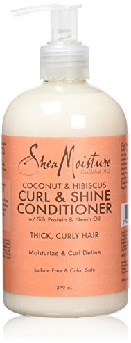 Shea Moisture nawilżająca balsam z masłosza, olej kokosowy i hibiskus, na lśniącą, gęste włosy, 379 ML SD21029