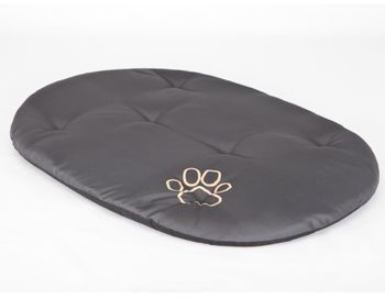 Hobbydog Poduszka dla zwierząt owalna R8 grafit o wymiarach 83cm x 60 cm R8 PODGRA3