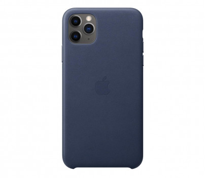 Apple Leather Case do iPhone 11 Pro Max Midnight Blue