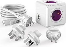 PowerCube Przedłużacz Usb 1m + wtyczki Travel Plug