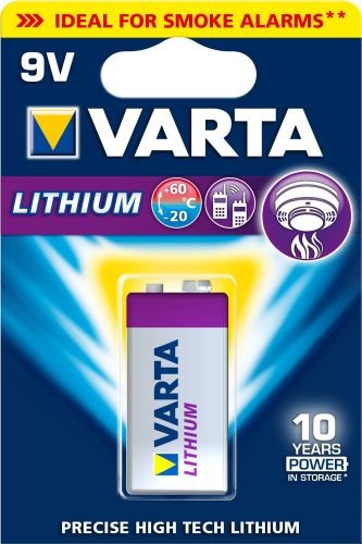 Varta Lithium 9V CR-V9 L522 LA522 6f22 6122