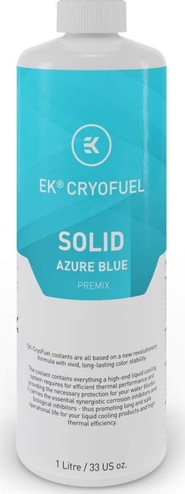 EK Water Blocks EK Water Blocks EK Water Blocks EK-CryoFuel Solid Premix Azure Blue 1000ml WAEK-1592