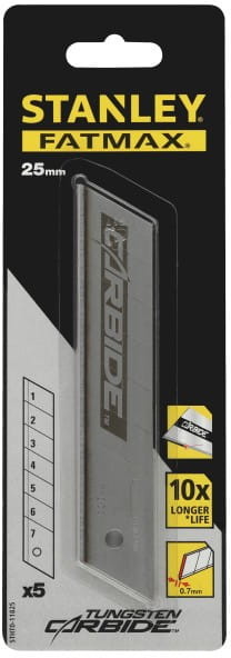 Stanley OSTRZE CARBIDE ŁAMANE 25MM X 5 SZTUK S/11-825-0 [10227175]