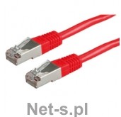 Value S/FTP PiMF Patch Cord Cat.6 red 0.5m (21.99.1321-250)