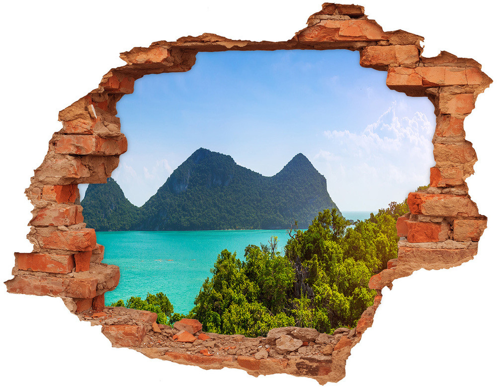 Wallmuralia.pl naklejka fototapeta 3D Panorama Tajlandia