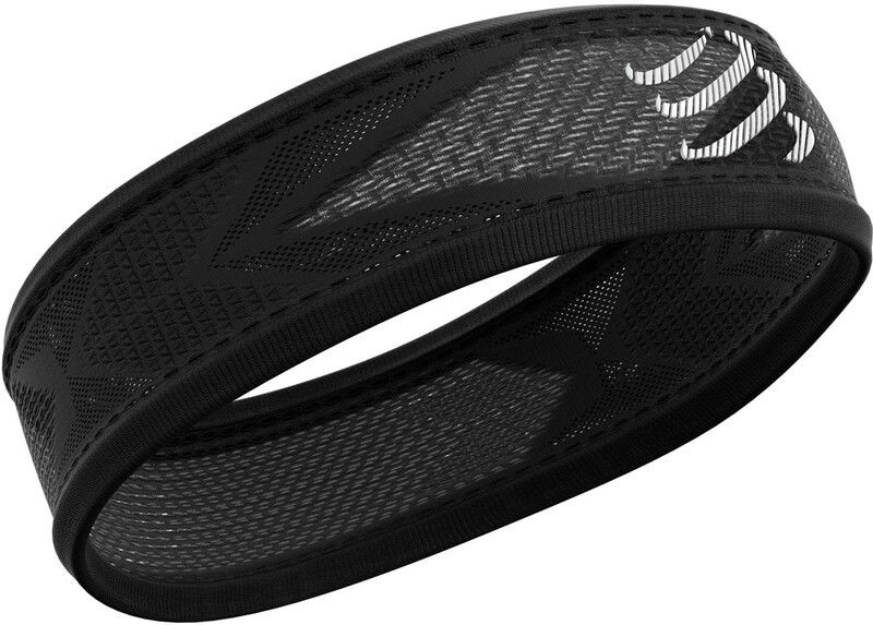 Compressport On/Off Cienka opaska na głowę, black One Size 2020 Czapki do biegania 24007131