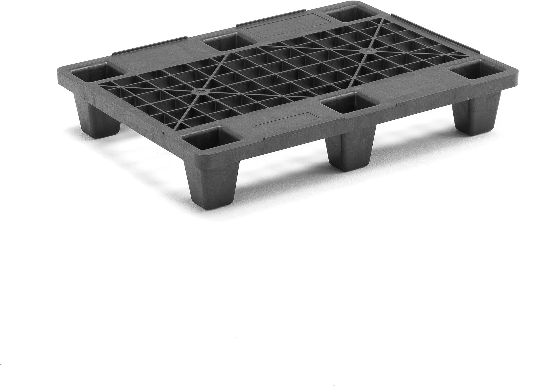 AJ Produkty Paleta plastikowa, 800x600x143 mm, czarna