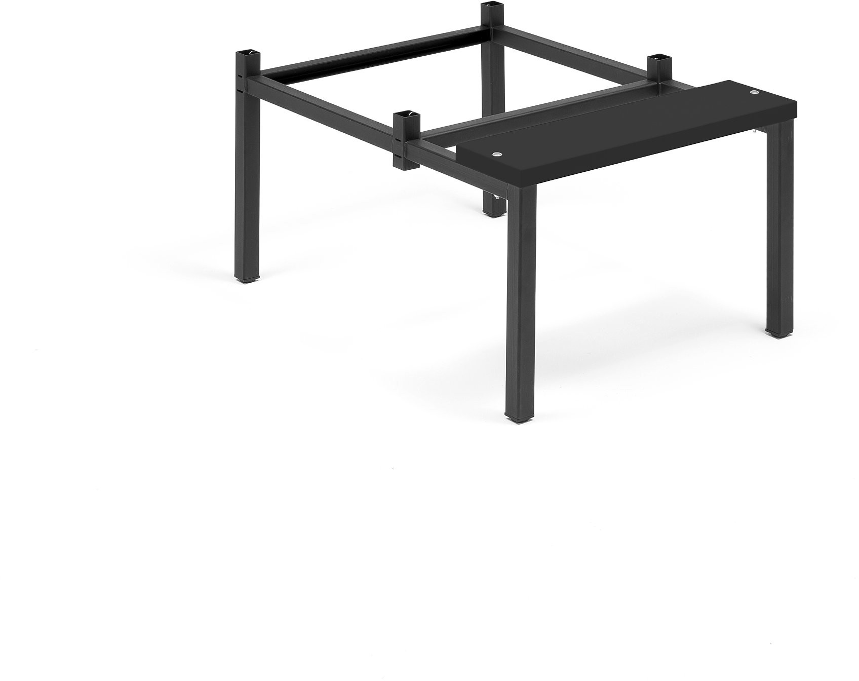 AJ Produkty Nóżki do szaf z ławeczką, 600 mm, czarny