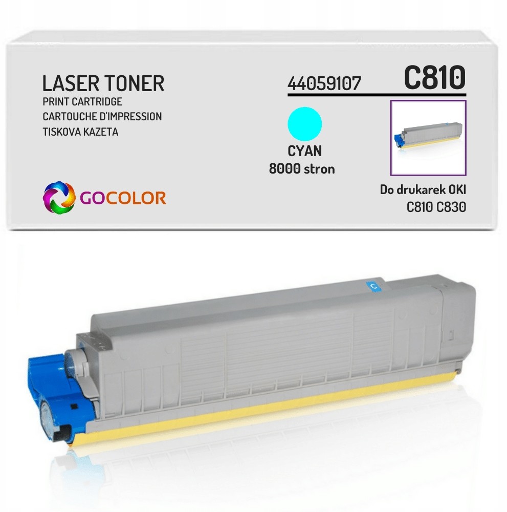 Toner do Oki C810dn 44059107 Cyan zamiennik