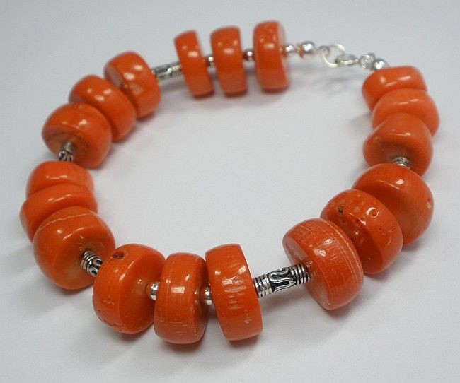 Arande Piękna bransoletka KORAL srebro 1085396359