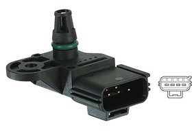 DELPHI Czujnik, ciśnienie w kolektorze dolotowym DELPHI PS10138