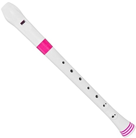 Nuvo NUVO flet prosty, sopran, biały/różowy Flute A Bec Soprano Blanche Et Rose