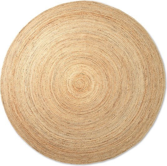 Ferm Living Dywan Eternal okrągły 240 cm naturalny jutowy 1104263341