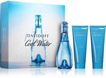 Davidoff Cool Water Woman zestaw upominkowy XVI woda toaletowa 100 ml + mleczko do ciała 75 ml + żel pod prysznic 75 ml