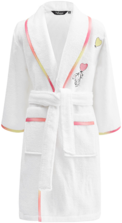 Soft Cotton RAINBOW GIRL dziecięcy szlafrok w pudełku Biały 2 lata (wys.92 cm) 1222