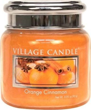 NoName świeca zapachowa Orange Cinnamon 7 cm wosk pomarańczowy twm_937105