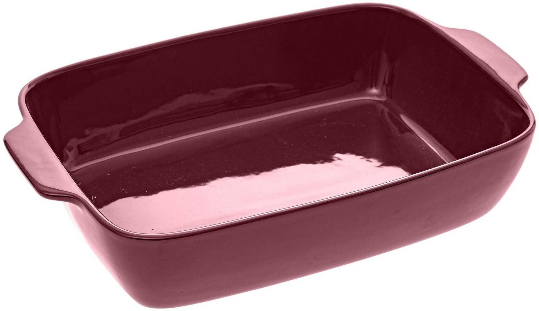 Naczynie do zapiekania ceramika 40 x 26 cm czerwone 151441A