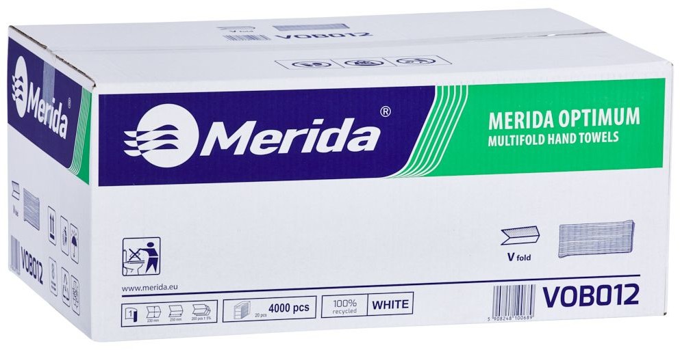 Merida Optimum Ręczniki Papierowe Białe 4000 Szt.