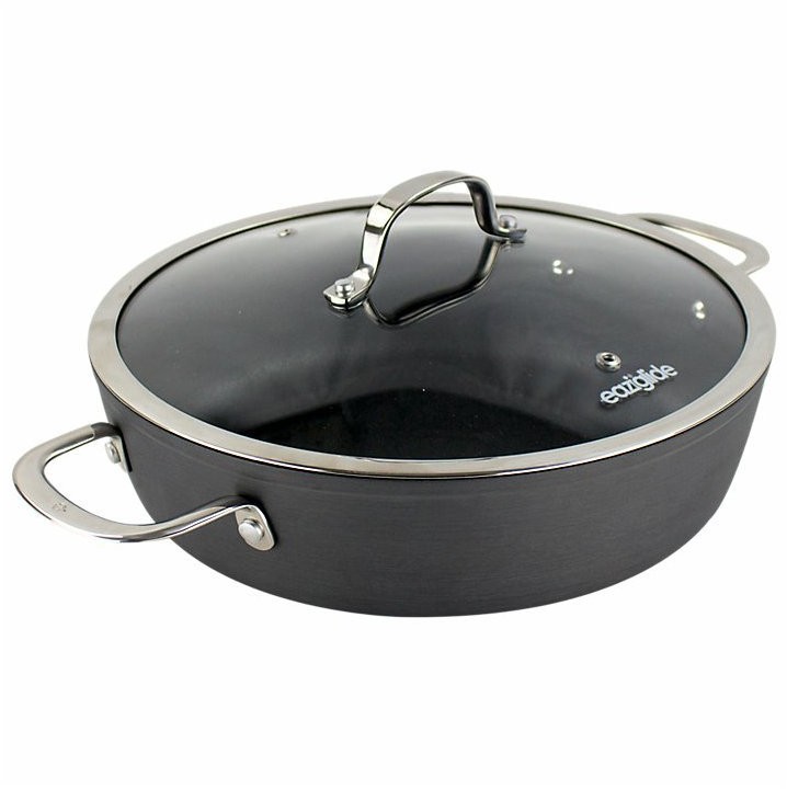 Eaziglide Garnek niski z pokrywą Neverstick3 Eaziglide 28 cm