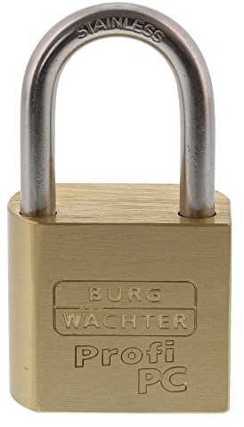 Burg Wächter Vorhangschloss korpus bez konieczności cylinder z mosiądzu, 1 sztuki, 116 PC 50 Niro